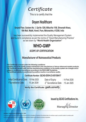 WHO-GMP cert